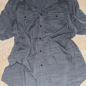 Alfani Charcoal Button-Up Shirt